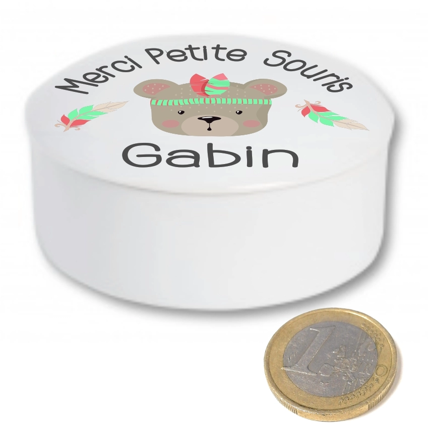 Boite a dents indien - en porcelaine Boite a dents indien - en porcelaine